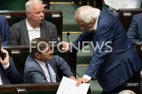  14.06.2024 WARSZAWA<br />
13. POSIEDZENIE SEJMU RP<br />
N/Z MAREK KUCHCINSKI RYSZARD TERLECKI<br />
FOT. MARCIN BANASZKIEWICZ/FOTONEWS  