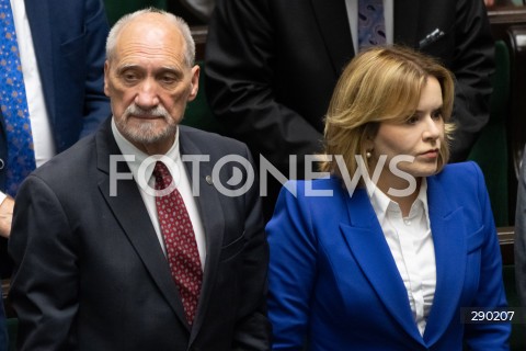  14.06.2024 WARSZAWA<br />
13. POSIEDZENIE SEJMU RP<br />
N/Z ANTONI MACIEREWICZ ANNA KRUPKA<br />
FOT. MARCIN BANASZKIEWICZ/FOTONEWS  