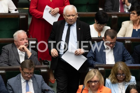  14.06.2024 WARSZAWA<br />
13. POSIEDZENIE SEJMU RP<br />
N/Z JAROSLAW KACZYNSKI<br />
FOT. MARCIN BANASZKIEWICZ/FOTONEWS  