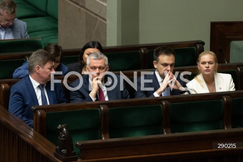  14.06.2024 WARSZAWA<br />
13. POSIEDZENIE SEJMU RP<br />
N/Z JAN GRABIEC TOMASZ SIEMONIAK ANDRZEJ DOMANSKI BARBARA NOWACKA<br />
FOT. MARCIN BANASZKIEWICZ/FOTONEWS  