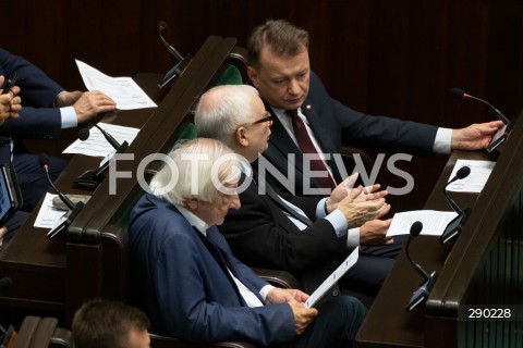  14.06.2024 WARSZAWA<br />
13. POSIEDZENIE SEJMU RP<br />
N/Z RYSZARD TERLECKI JAROSLAW KACZYNSKI MARIUSZ BLASZCZAK<br />
FOT. MARCIN BANASZKIEWICZ/FOTONEWS  