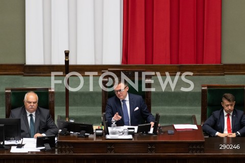  14.06.2024 WARSZAWA<br />
13. POSIEDZENIE SEJMU RP<br />
N/Z MARSZALEK SEJMU SZYMON HOLOWNIA<br />
FOT. MARCIN BANASZKIEWICZ/FOTONEWS  