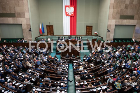 Posiedzenie Sejmu w Warszawie