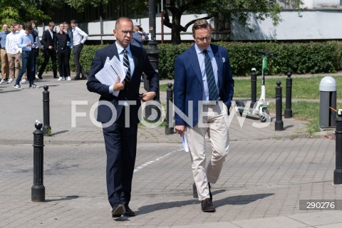  14.06.2024 WARSZAWA<br />
KONFERENCJA PRASOWA DARIUSZA JONSKIEGO I MICHALA SZCZERBY<br />
N/Z MICHAL SZCZERBA DARIUSZ JONSKI<br />
FOT. MARCIN BANASZKIEWICZ/FOTONEWS  