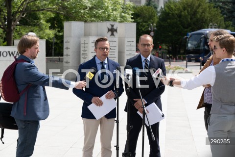  14.06.2024 WARSZAWA<br />
KONFERENCJA PRASOWA DARIUSZA JONSKIEGO I MICHALA SZCZERBY<br />
N/Z DARIUSZ JONSKI MICHAL SZCZERBA<br />
FOT. MARCIN BANASZKIEWICZ/FOTONEWS  