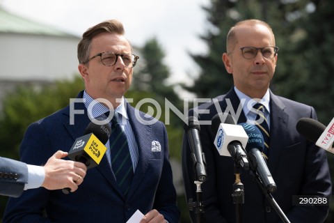  14.06.2024 WARSZAWA<br />
KONFERENCJA PRASOWA DARIUSZA JONSKIEGO I MICHALA SZCZERBY<br />
N/Z DARIUSZ JONSKI MICHAL SZCZERBA<br />
FOT. MARCIN BANASZKIEWICZ/FOTONEWS  