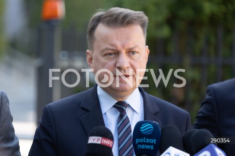  17.06.2024 WARSZAWA<br />
KONFERENCJA PRASOWA POLITYKOW PIS PRZED KOMENDA GLOWNA STRAZY GRANICZNEJ<br />
N/Z MARIUSZ BLASZCZAK<br />
FOT. ANTONI BYSZEWSKI/FOTONEWS 