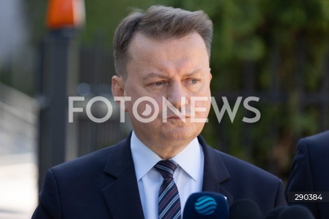  17.06.2024 WARSZAWA<br />
KONFERENCJA PRASOWA POLITYKOW PIS PRZED KOMENDA GLOWNA STRAZY GRANICZNEJ<br />
N/Z MARIUSZ BLASZCZAK<br />
FOT. ANTONI BYSZEWSKI/FOTONEWS 