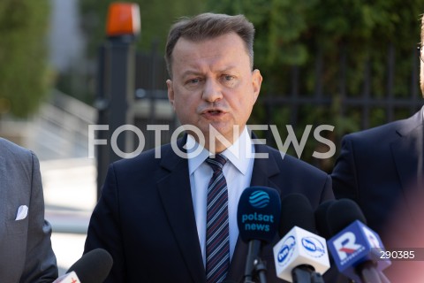  17.06.2024 WARSZAWA<br />
KONFERENCJA PRASOWA POLITYKOW PIS PRZED KOMENDA GLOWNA STRAZY GRANICZNEJ<br />
N/Z MARIUSZ BLASZCZAK<br />
FOT. ANTONI BYSZEWSKI/FOTONEWS 