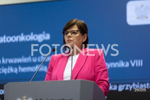  17.06.2024 WARSZAWA<br />
KONFERENCJA PRASOWA MINISTER ZDROWIA IZABELI LESZCZYNY NT. NOWEJ LISTY LEKOW REFUNDOWANYCH<br />
N/Z IZABELA LESZCZYNA<br />
FOT. ANTONI BYSZEWSKI/FOTONEWS 