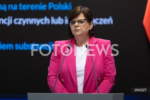  17.06.2024 WARSZAWA<br />
KONFERENCJA PRASOWA MINISTER ZDROWIA IZABELI LESZCZYNY NT. NOWEJ LISTY LEKOW REFUNDOWANYCH<br />
N/Z IZABELA LESZCZYNA<br />
FOT. ANTONI BYSZEWSKI/FOTONEWS 