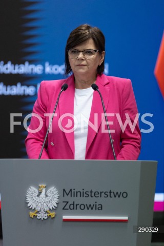  17.06.2024 WARSZAWA<br />
KONFERENCJA PRASOWA MINISTER ZDROWIA IZABELI LESZCZYNY NT. NOWEJ LISTY LEKOW REFUNDOWANYCH<br />
N/Z IZABELA LESZCZYNA<br />
FOT. ANTONI BYSZEWSKI/FOTONEWS 