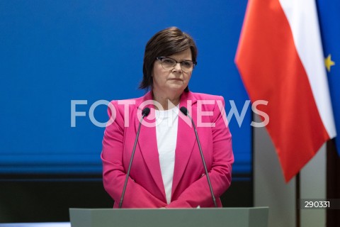  17.06.2024 WARSZAWA<br />
KONFERENCJA PRASOWA MINISTER ZDROWIA IZABELI LESZCZYNY NT. NOWEJ LISTY LEKOW REFUNDOWANYCH<br />
N/Z IZABELA LESZCZYNA<br />
FOT. ANTONI BYSZEWSKI/FOTONEWS 