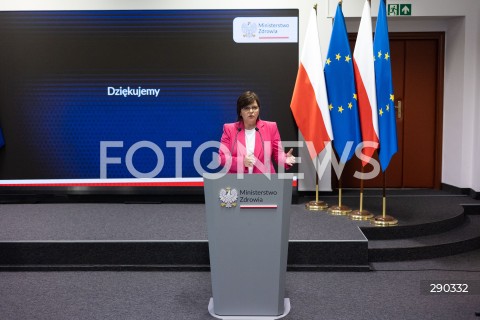  17.06.2024 WARSZAWA<br />
KONFERENCJA PRASOWA MINISTER ZDROWIA IZABELI LESZCZYNY NT. NOWEJ LISTY LEKOW REFUNDOWANYCH<br />
N/Z IZABELA LESZCZYNA<br />
FOT. ANTONI BYSZEWSKI/FOTONEWS 