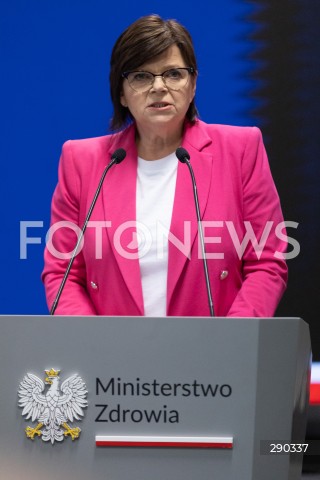  17.06.2024 WARSZAWA<br />
KONFERENCJA PRASOWA MINISTER ZDROWIA IZABELI LESZCZYNY NT. NOWEJ LISTY LEKOW REFUNDOWANYCH<br />
N/Z IZABELA LESZCZYNA<br />
FOT. ANTONI BYSZEWSKI/FOTONEWS 