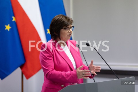  17.06.2024 WARSZAWA<br />
KONFERENCJA PRASOWA MINISTER ZDROWIA IZABELI LESZCZYNY NT. NOWEJ LISTY LEKOW REFUNDOWANYCH<br />
N/Z IZABELA LESZCZYNA<br />
FOT. ANTONI BYSZEWSKI/FOTONEWS 