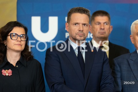  18.06.2024 WARSZAWA<br />
KONFERENCJA PRASOWA PREZYDENTOW MIAST WCHODZACYCH W SKLAD UNII METROPOLII POLSKICH<br />
N/Z RAFAL TRZASKOWSKI<br />
FOT. ANTONI BYSZEWSKI/FOTONEWS 