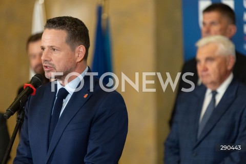  18.06.2024 WARSZAWA<br />
KONFERENCJA PRASOWA PREZYDENTOW MIAST WCHODZACYCH W SKLAD UNII METROPOLII POLSKICH<br />
N/Z RAFAL TRZASKOWSKI<br />
FOT. ANTONI BYSZEWSKI/FOTONEWS 