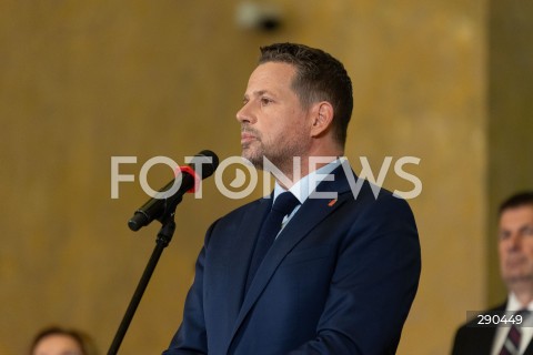  18.06.2024 WARSZAWA<br />
KONFERENCJA PRASOWA PREZYDENTOW MIAST WCHODZACYCH W SKLAD UNII METROPOLII POLSKICH<br />
N/Z RAFAL TRZASKOWSKI<br />
FOT. ANTONI BYSZEWSKI/FOTONEWS 