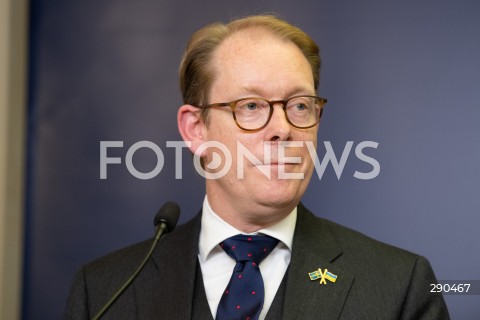  25.06.2024 WARSZAWA<br />
KONFERENCJA PRASOWA MINISTROW SPRAW ZAGRANICZNYCH POLSKI I SZWECJI<br />
PRESS CONFERENCE OF THE FOREIGN MINISTERS OF POLAND AND SWEDEN<br />
N/Z TOBIAS BILLSTROM<br />
FOT. MARCIN BANASZKIEWICZ/FOTONEWS  