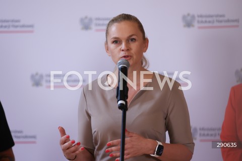  02.07.2024 WARSZAWA<br />
KONFERENCJA PRASOWA DOT. WSPOLPRACY MEN I WOSP W ZAKRESIE NAUKI PIERWSZEJ POMOCY W SZKOLACH<br />
N/Z BARBARA NOWACKA<br />
FOT. ANTONI BYSZEWSKI/FOTONEWS 