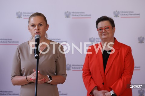  02.07.2024 WARSZAWA<br />
KONFERENCJA PRASOWA DOT. WSPOLPRACY MEN I WOSP W ZAKRESIE NAUKI PIERWSZEJ POMOCY W SZKOLACH<br />
N/Z BARBARA NOWACKA KATARZYNA LUBNAUER<br />
FOT. ANTONI BYSZEWSKI/FOTONEWS 