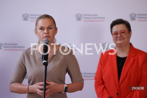  02.07.2024 WARSZAWA<br />
KONFERENCJA PRASOWA DOT. WSPOLPRACY MEN I WOSP W ZAKRESIE NAUKI PIERWSZEJ POMOCY W SZKOLACH<br />
N/Z BARBARA NOWACKA KATARZYNA LUBNAUER<br />
FOT. ANTONI BYSZEWSKI/FOTONEWS 