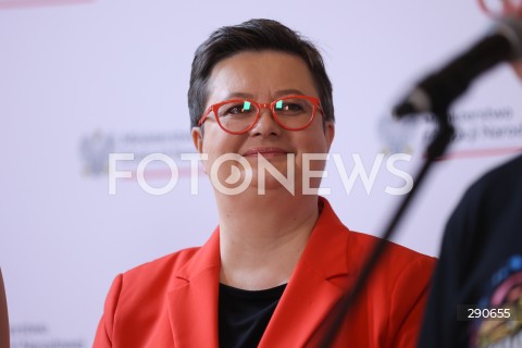  02.07.2024 WARSZAWA<br />
KONFERENCJA PRASOWA DOT. WSPOLPRACY MEN I WOSP W ZAKRESIE NAUKI PIERWSZEJ POMOCY W SZKOLACH<br />
N/Z KATARZYNA LUBNAUER<br />
FOT. ANTONI BYSZEWSKI/FOTONEWS 