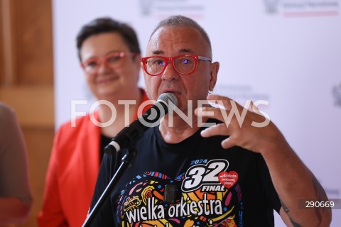  02.07.2024 WARSZAWA<br />
KONFERENCJA PRASOWA DOT. WSPOLPRACY MEN I WOSP W ZAKRESIE NAUKI PIERWSZEJ POMOCY W SZKOLACH<br />
N/Z JERZY JUREK OWSIAK<br />
FOT. ANTONI BYSZEWSKI/FOTONEWS 