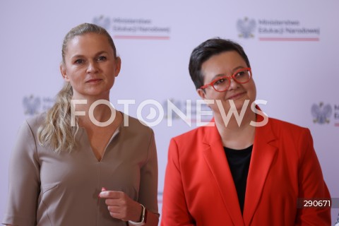  02.07.2024 WARSZAWA<br />
KONFERENCJA PRASOWA DOT. WSPOLPRACY MEN I WOSP W ZAKRESIE NAUKI PIERWSZEJ POMOCY W SZKOLACH<br />
N/Z BARBARA NOWACKA KATARZYNA LUBNAUER<br />
FOT. ANTONI BYSZEWSKI/FOTONEWS 