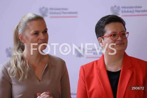  02.07.2024 WARSZAWA<br />
KONFERENCJA PRASOWA DOT. WSPOLPRACY MEN I WOSP W ZAKRESIE NAUKI PIERWSZEJ POMOCY W SZKOLACH<br />
N/Z BARBARA NOWACKA KATARZYNA LUBNAUER<br />
FOT. ANTONI BYSZEWSKI/FOTONEWS 