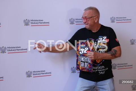  02.07.2024 WARSZAWA<br />
KONFERENCJA PRASOWA DOT. WSPOLPRACY MEN I WOSP W ZAKRESIE NAUKI PIERWSZEJ POMOCY W SZKOLACH<br />
N/Z JERZY JUREK OWSIAK<br />
FOT. ANTONI BYSZEWSKI/FOTONEWS 