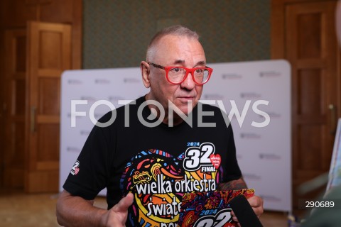  02.07.2024 WARSZAWA<br />
KONFERENCJA PRASOWA DOT. WSPOLPRACY MEN I WOSP W ZAKRESIE NAUKI PIERWSZEJ POMOCY W SZKOLACH<br />
N/Z JERZY JUREK OWSIAK<br />
FOT. ANTONI BYSZEWSKI/FOTONEWS 