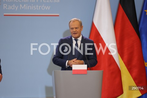  02.07.2024 WARSZAWA<br />
KONFERENCJA PRASOWA PREMIERA DONALDA TUSKA ORAZ KANCLERZA NIEMIEC OLAFA SCHOLZA<br />
N/Z DONALD TUSK<br />
FOT. ANTONI BYSZEWSKI/FOTONEWS 