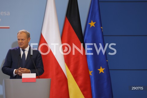  02.07.2024 WARSZAWA<br />
KONFERENCJA PRASOWA PREMIERA DONALDA TUSKA ORAZ KANCLERZA NIEMIEC OLAFA SCHOLZA<br />
N/Z DONALD TUSK<br />
FOT. ANTONI BYSZEWSKI/FOTONEWS 