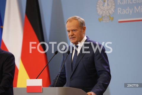  02.07.2024 WARSZAWA<br />
KONFERENCJA PRASOWA PREMIERA DONALDA TUSKA ORAZ KANCLERZA NIEMIEC OLAFA SCHOLZA<br />
N/Z DONALD TUSK<br />
FOT. ANTONI BYSZEWSKI/FOTONEWS 