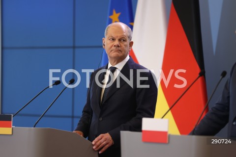  02.07.2024 WARSZAWA<br />
KONFERENCJA PRASOWA PREMIERA DONALDA TUSKA ORAZ KANCLERZA NIEMIEC OLAFA SCHOLZA<br />
N/Z OLAF SCHOLZ<br />
FOT. ANTONI BYSZEWSKI/FOTONEWS 