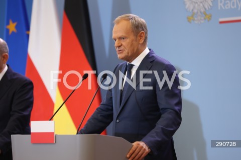  02.07.2024 WARSZAWA<br />
KONFERENCJA PRASOWA PREMIERA DONALDA TUSKA ORAZ KANCLERZA NIEMIEC OLAFA SCHOLZA<br />
N/Z DONALD TUSK<br />
FOT. ANTONI BYSZEWSKI/FOTONEWS 