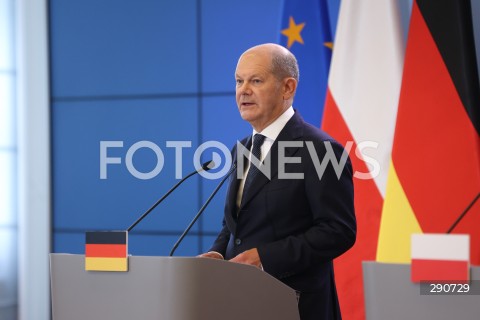  02.07.2024 WARSZAWA<br />
KONFERENCJA PRASOWA PREMIERA DONALDA TUSKA ORAZ KANCLERZA NIEMIEC OLAFA SCHOLZA<br />
N/Z OLAF SCHOLZ<br />
FOT. ANTONI BYSZEWSKI/FOTONEWS 