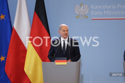  02.07.2024 WARSZAWA<br />
KONFERENCJA PRASOWA PREMIERA DONALDA TUSKA ORAZ KANCLERZA NIEMIEC OLAFA SCHOLZA<br />
N/Z OLAF SCHOLZ<br />
FOT. ANTONI BYSZEWSKI/FOTONEWS 