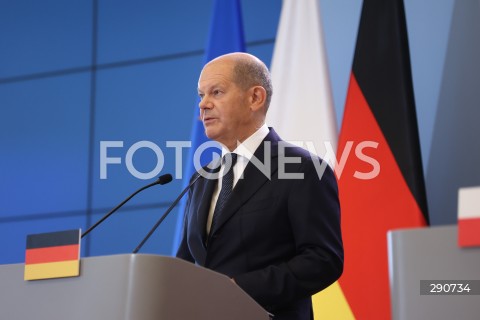  02.07.2024 WARSZAWA<br />
KONFERENCJA PRASOWA PREMIERA DONALDA TUSKA ORAZ KANCLERZA NIEMIEC OLAFA SCHOLZA<br />
N/Z OLAF SCHOLZ<br />
FOT. ANTONI BYSZEWSKI/FOTONEWS 