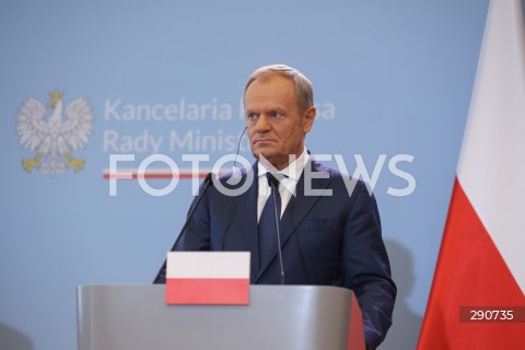  02.07.2024 WARSZAWA<br />
KONFERENCJA PRASOWA PREMIERA DONALDA TUSKA ORAZ KANCLERZA NIEMIEC OLAFA SCHOLZA<br />
N/Z DONALD TUSK<br />
FOT. ANTONI BYSZEWSKI/FOTONEWS 