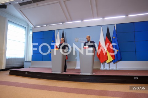  02.07.2024 WARSZAWA<br />
KONFERENCJA PRASOWA PREMIERA DONALDA TUSKA ORAZ KANCLERZA NIEMIEC OLAFA SCHOLZA<br />
N/Z OLAF SCHOLZ DONALD TUSK<br />
FOT. ANTONI BYSZEWSKI/FOTONEWS 