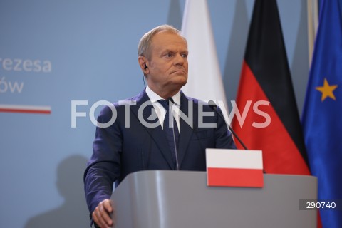  02.07.2024 WARSZAWA<br />
KONFERENCJA PRASOWA PREMIERA DONALDA TUSKA ORAZ KANCLERZA NIEMIEC OLAFA SCHOLZA<br />
N/Z DONALD TUSK<br />
FOT. ANTONI BYSZEWSKI/FOTONEWS 