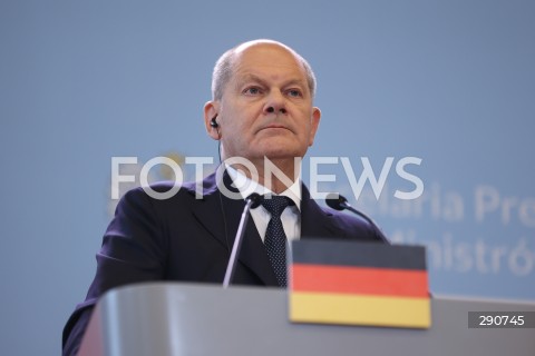  02.07.2024 WARSZAWA<br />
KONFERENCJA PRASOWA PREMIERA DONALDA TUSKA ORAZ KANCLERZA NIEMIEC OLAFA SCHOLZA<br />
N/Z OLAF SCHOLZ<br />
FOT. ANTONI BYSZEWSKI/FOTONEWS 