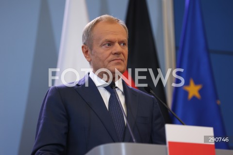  02.07.2024 WARSZAWA<br />
KONFERENCJA PRASOWA PREMIERA DONALDA TUSKA ORAZ KANCLERZA NIEMIEC OLAFA SCHOLZA<br />
N/Z DONALD TUSK<br />
FOT. ANTONI BYSZEWSKI/FOTONEWS 