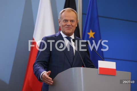  02.07.2024 WARSZAWA<br />
KONFERENCJA PRASOWA PREMIERA DONALDA TUSKA ORAZ KANCLERZA NIEMIEC OLAFA SCHOLZA<br />
N/Z DONALD TUSK<br />
FOT. ANTONI BYSZEWSKI/FOTONEWS 