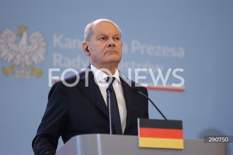  02.07.2024 WARSZAWA<br />
KONFERENCJA PRASOWA PREMIERA DONALDA TUSKA ORAZ KANCLERZA NIEMIEC OLAFA SCHOLZA<br />
N/Z OLAF SCHOLZ<br />
FOT. ANTONI BYSZEWSKI/FOTONEWS 