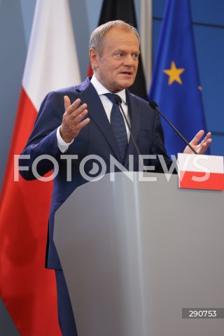  02.07.2024 WARSZAWA<br />
KONFERENCJA PRASOWA PREMIERA DONALDA TUSKA ORAZ KANCLERZA NIEMIEC OLAFA SCHOLZA<br />
N/Z DONALD TUSK<br />
FOT. ANTONI BYSZEWSKI/FOTONEWS 