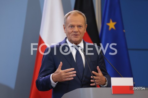  02.07.2024 WARSZAWA<br />
KONFERENCJA PRASOWA PREMIERA DONALDA TUSKA ORAZ KANCLERZA NIEMIEC OLAFA SCHOLZA<br />
N/Z DONALD TUSK<br />
FOT. ANTONI BYSZEWSKI/FOTONEWS 